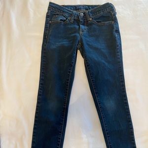 Aeropostale jeans dark wash 0 short
